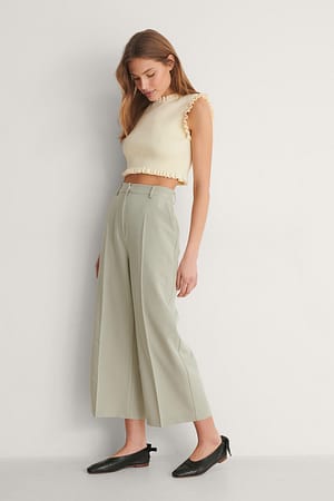 Grey Zugeschnittene Culotte-Sliphose