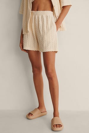 Offwhite Terry Cloth Shorts