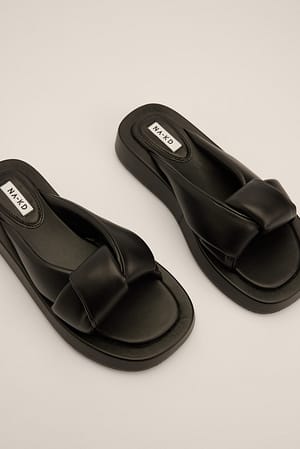 Black Sandalen