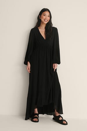 Black V-hals