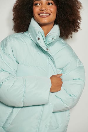 Light Blue gepolsterte Jacke