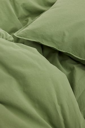 Green Washed Organic Cotton Pillowcase