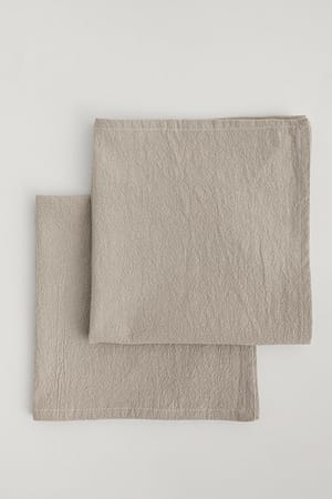 Sand 2-Pakning servietter