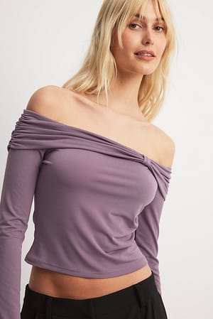 Lilac Skulderløs top