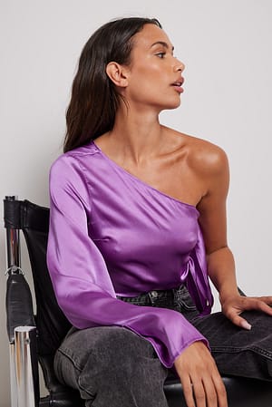 Purple Blouse met een mouw