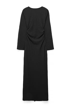 Black Vestido estructurado con espalda abierta