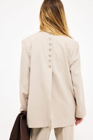 Sand Oversized Blazer