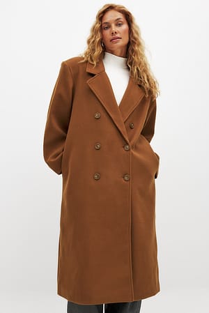Dark Camel Oversized Coat