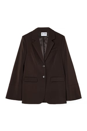 Brown Oversized blazer