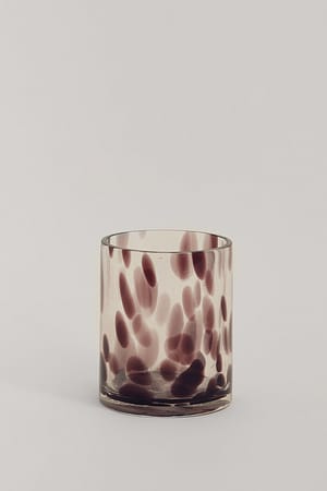 Lilac Patterned Candle Holder