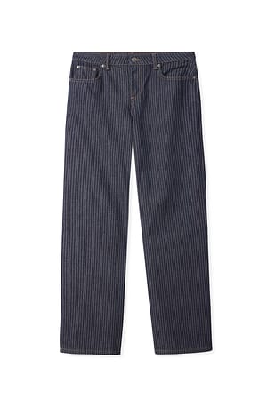 Rinse Wash Kritrandig denim