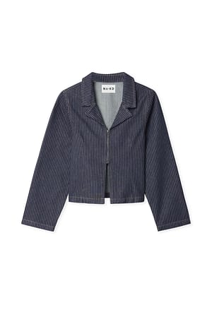 Rinse Wash Pinstriped Denim Shirt