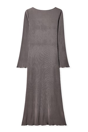 Grey Midikleid mit Falten