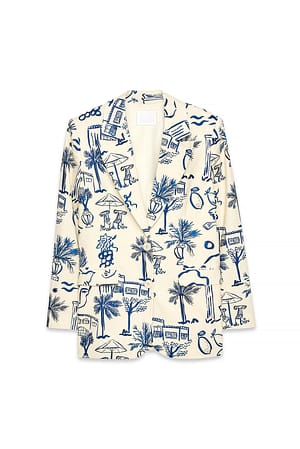 Blue Print Blazer mit Aufdruck