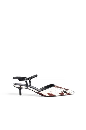 Cow Print Tacones de piel estampados