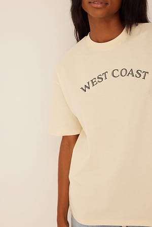 Off White Bedrucktes übergroßes T-Shirt
