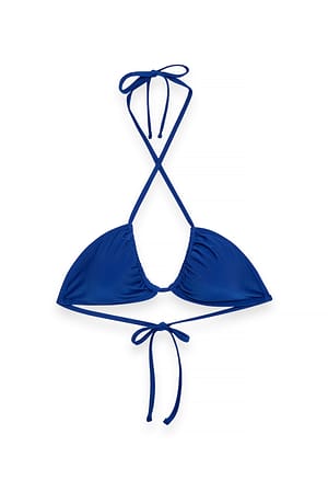 BRIGHT COBALT Reverse Triangle Bikini Top