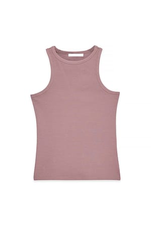 Taupe Ribbed Tank