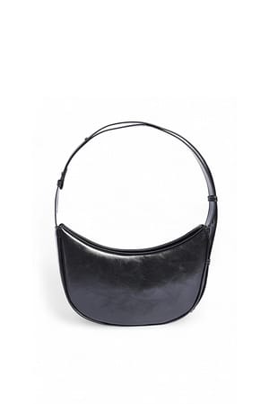 Black Rounded Handbag