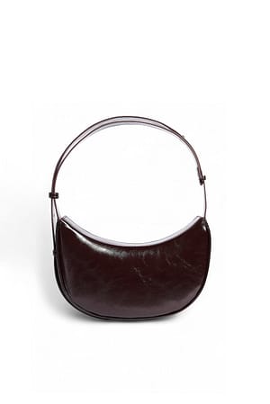Brown Rounded Handbag
