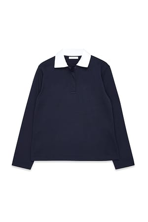 Navy Camiseta de rugby