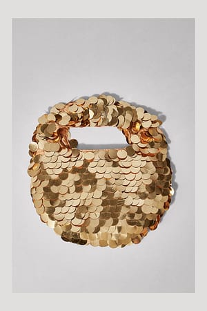 Gold Mini-handtas met pailletten
