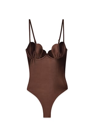 Brown Badpak met schelpvorm