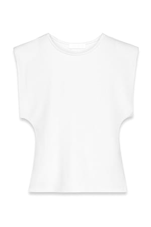 White Topp med axelfokus