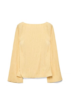 Light Yellow Blusa con raja lateral
