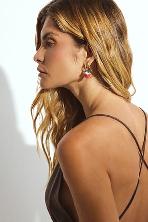 Gold Small Berry Hoops