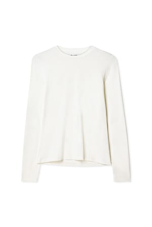 Offwhite Soft Line top med lange ærmer