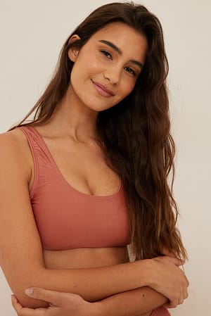 Dusty Dark Pink Bikinitop