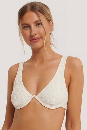 Sand Bikinitop Met Beugeldetail