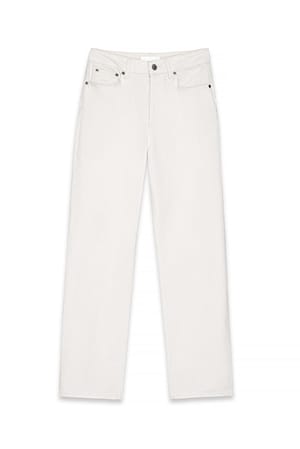 White Rette jeans med høy midje