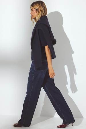 Blue Jean droit taille haute