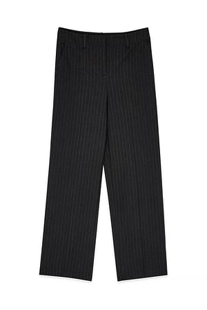 Stripe Gestreifte Anzughose mit niedriger Taille