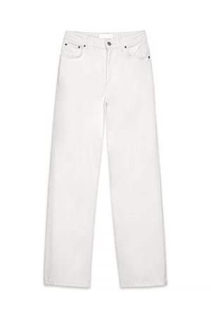 White Rette jeans med middels høy midje