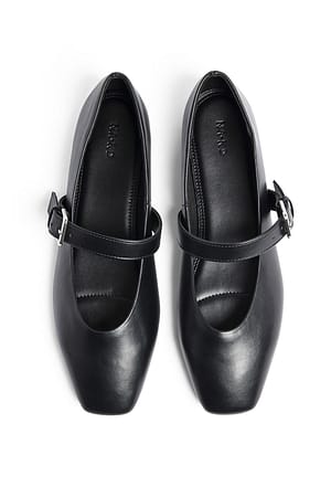 Black Bailarinas con detalle de tira