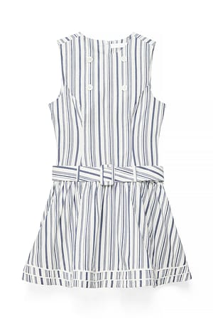 Blue/White Stripe gestreiftes Minikleid aus Baumwolle