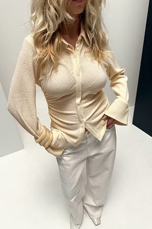 Light Yellow Structured Collar Shirt