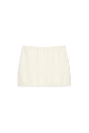 Off White Minifalda estructurada