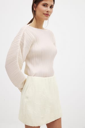 Off White Miniskjørt med struktur