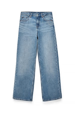 Light Blue Studio Low Waist Loose Jeans