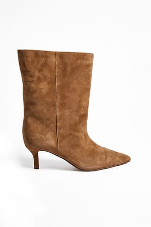 Brown Botas de ante