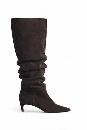 DK Brown Knehøye skinnboots