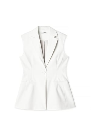 White Tailored Hourglass Vest