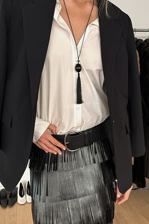 Black Tassel Necklace