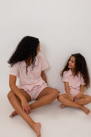 Pink Frottee-Shirt