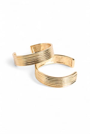 Gold Textured 2-pack Bangles