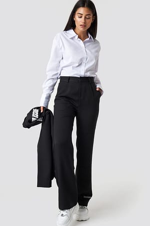 Black The Classy Suit Pants